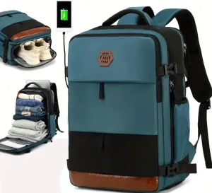Large-Capacity Green Travel Backpack – Stylish & Lightweight Daily Outdoor Backpack for Women