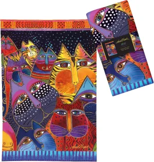 Laurel Burch Fantasticats Tea Towels, 18 x 28 Inches, 1 CT | 100% Cotton Super Soft and Absorbent Dish Towels