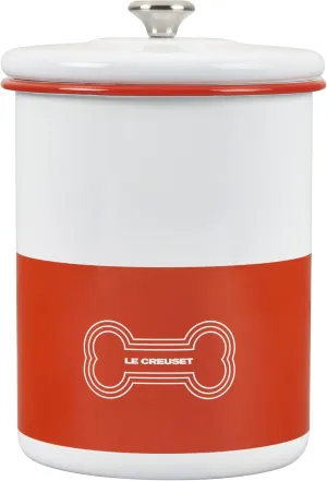 Le Creuset Enamel On Steel Stainless Steel Knob, 4.25qt, Orange Treat Jar, 4.25 Qt
