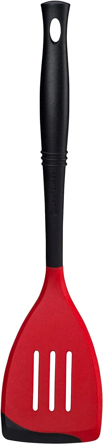 Le Creuset Revolution Bi-Material Slotted Turner, 13.5" x 2.5", Cerise