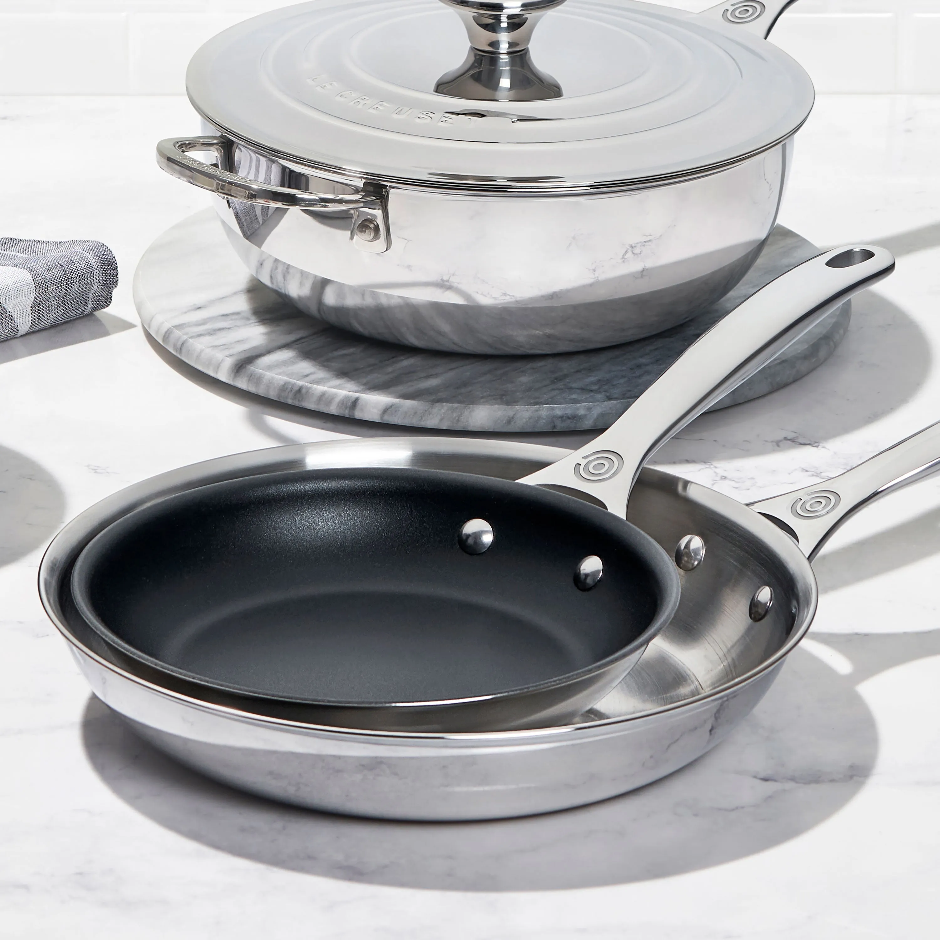 Le Creuset Stainless Steel 12" Nonstick Skillet