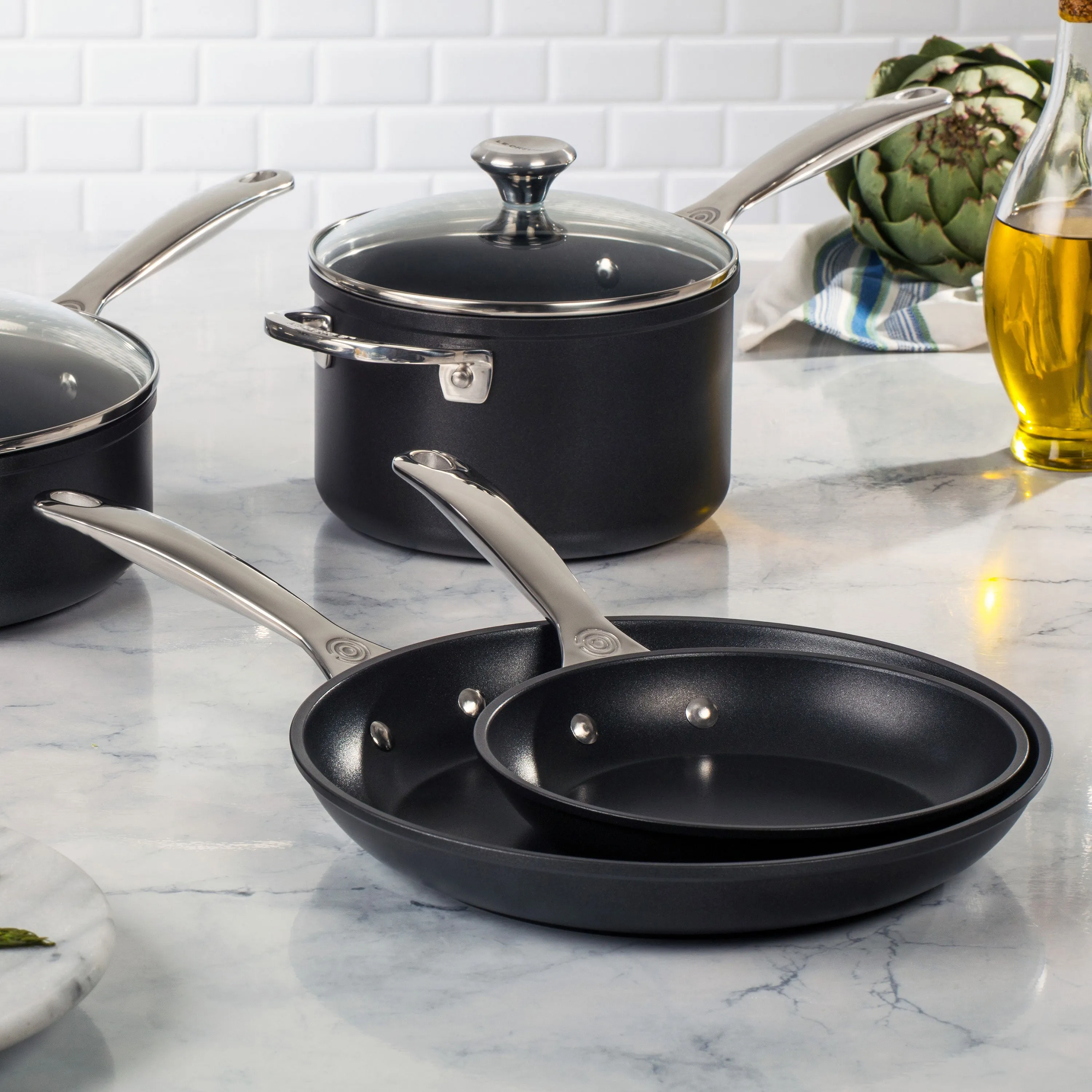 Le Creuset Toughened Nonstick Pro 9.5 & 11" Skillet Set