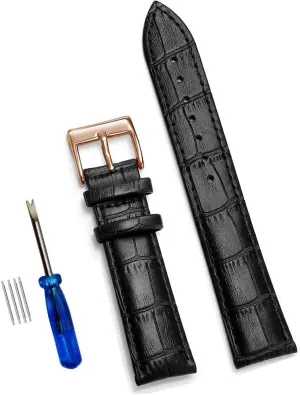 Leather Watchbands 12/14/16/18/20/22/24 mm Watch Band Strap Steel Pin buckle Wrist Belt Bracelet Tool