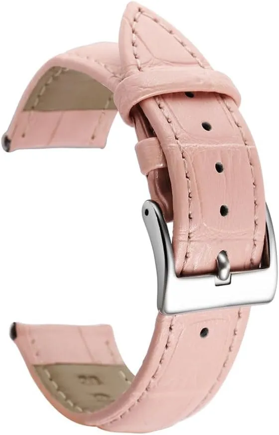 Leather Watchbands 12/14/16/18/20/22/24 mm Watch Band Strap Steel Pin buckle Wrist Belt Bracelet Tool