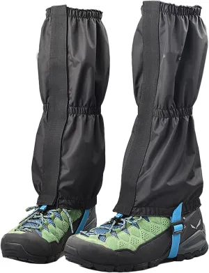 Leg Gaiters,Adjustable Lightweight Shoes Gaiters,Breathable Snake Gaiters Boots,nylon Perfect for Snow Trail Running Hiking Walking Mountain Climbing