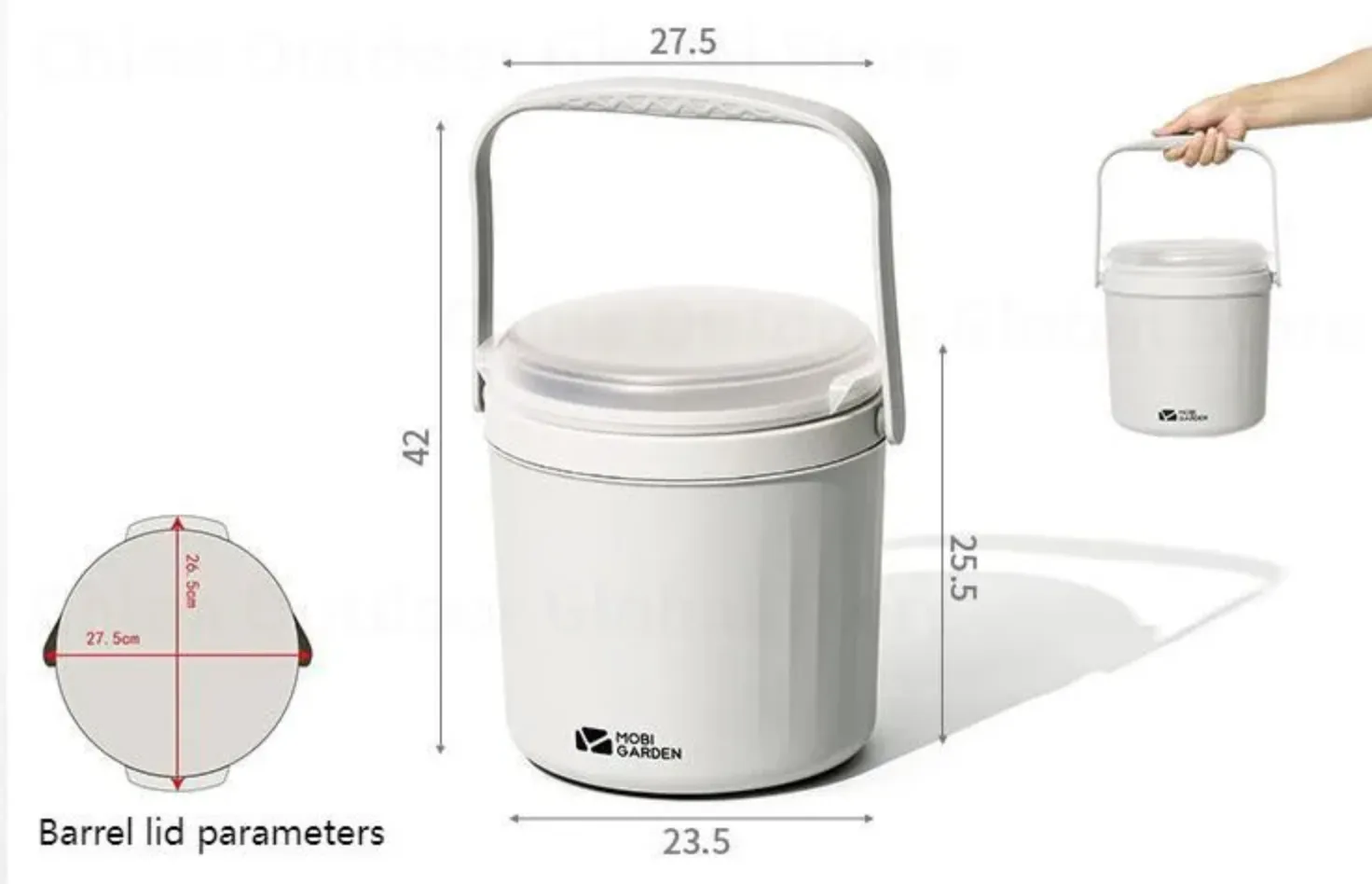 Lightweight 8.5 Bucket Reliable Mobi Container L Garden Premium variety