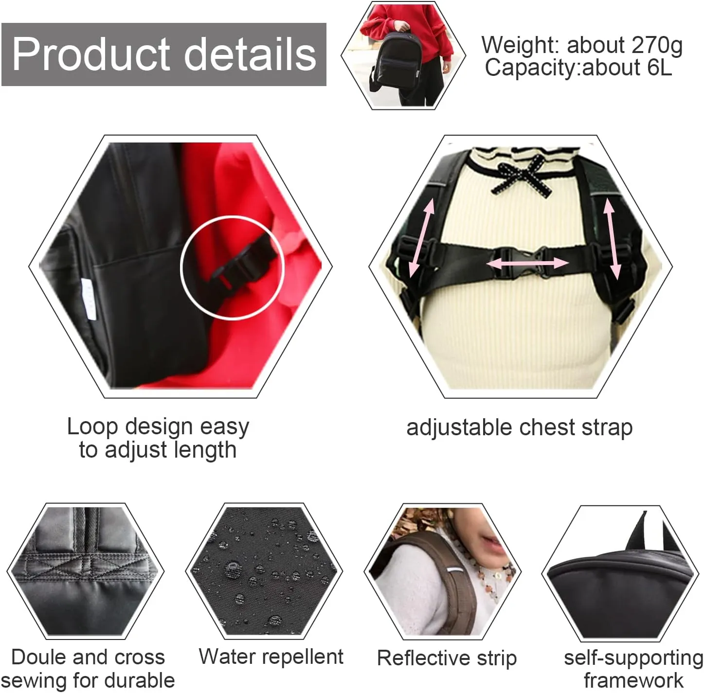 Lightweight Toddler Kids Backpack with Chest Strap For Boys and Girls, Preschool Kindergarten 3-6 Years Old 30 Colors (Navy)