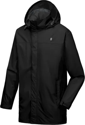 Little Donkey Andy Men's High-performance Waterproof Rain Jacket Ultra Lightweight Rain Shell for Hiking,Golf,Travel