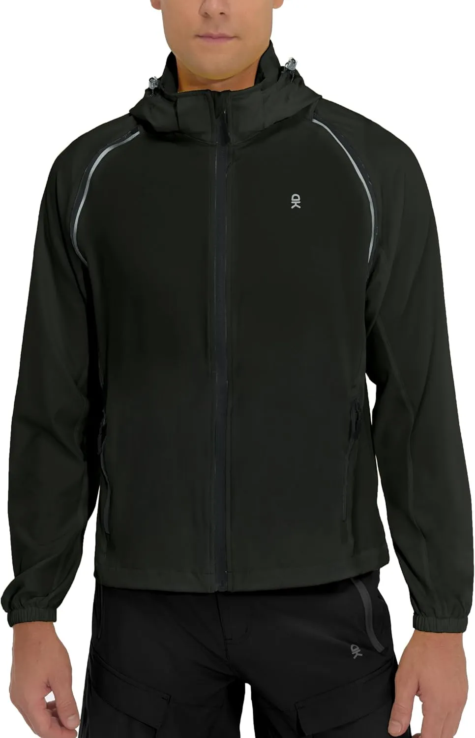 Little Donkey Andy Men's Quick-dry Running Jacket, Convertible UPF 50  Cycling Jacket Windbreaker with Removable Sleeves