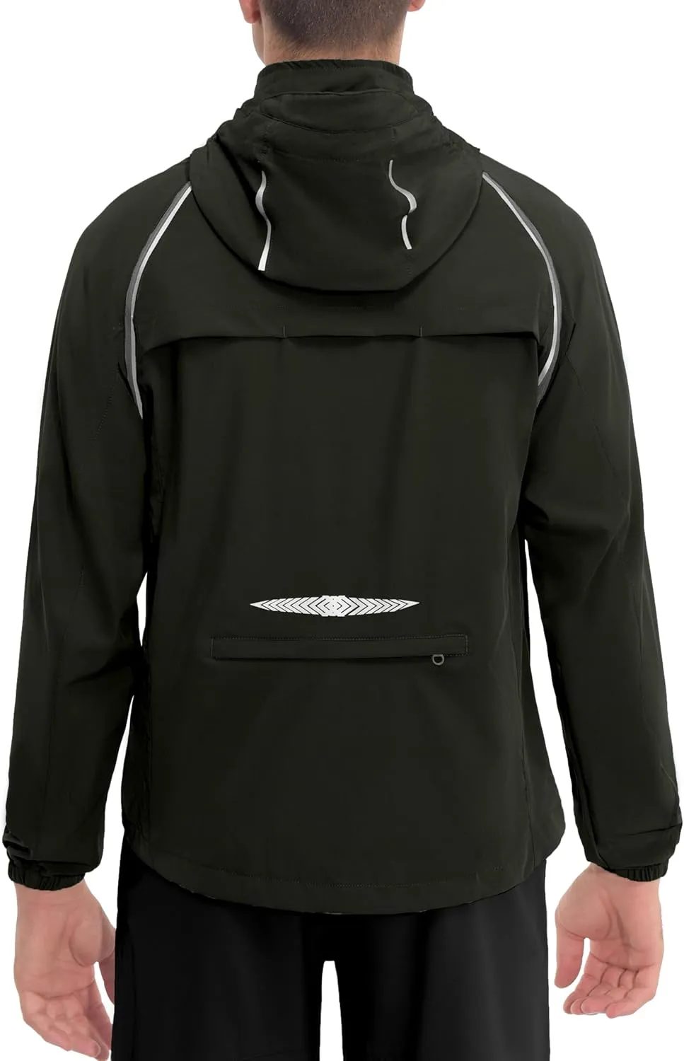 Little Donkey Andy Men's Quick-dry Running Jacket, Convertible UPF 50  Cycling Jacket Windbreaker with Removable Sleeves