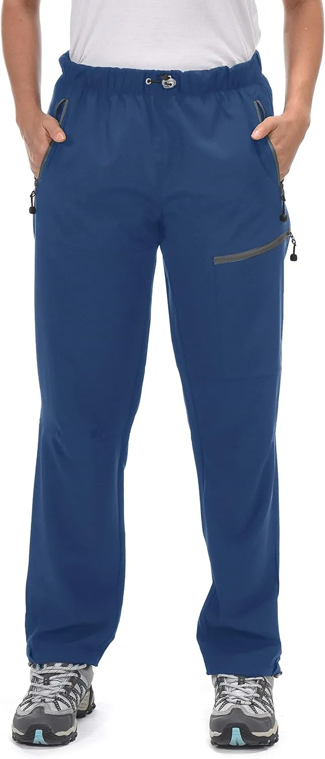 Little Donkey Andy Women's Lightweight Quick Dry Cargo Hiking Pants UPF 50  Stretch Travel Casual Trousers