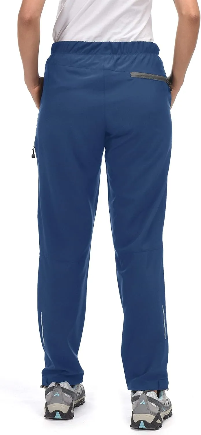 Little Donkey Andy Women's Lightweight Quick Dry Cargo Hiking Pants UPF 50  Stretch Travel Casual Trousers