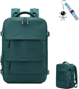 Liwave Backpack, Liwave Travel Backpack Waterproof Fit 16 Inch Laptop Backpack with USB Charging Port Casual Large Backpack (Green)