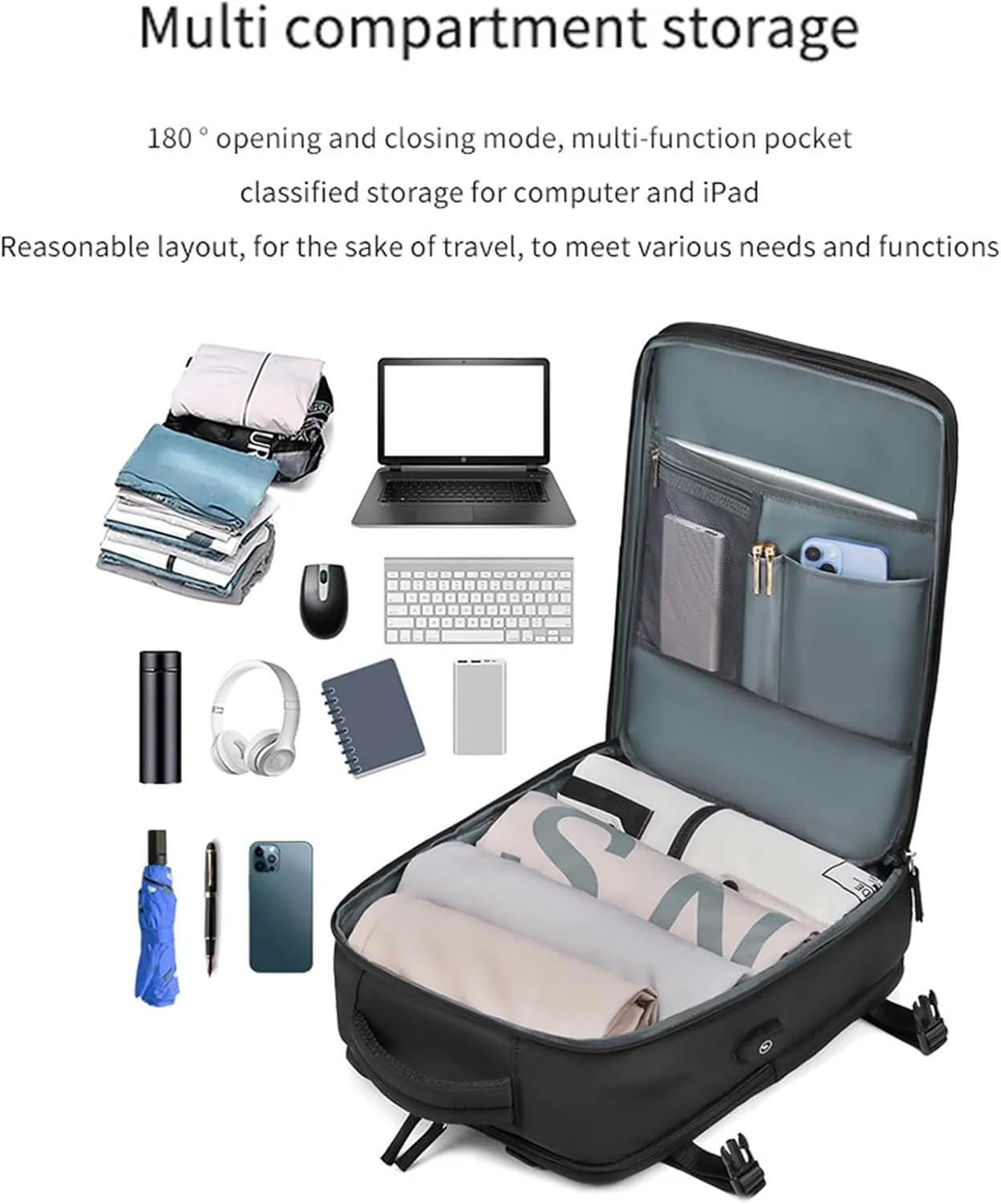 Liwave Backpack, Liwave Travel Backpack Waterproof Fit 16 Inch Laptop Backpack with USB Charging Port Casual Large Backpack (Green)