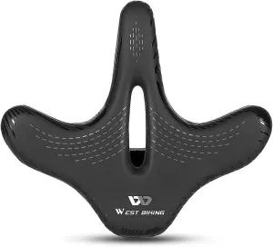 Lixada Wide Bike Saddle Comfortable Mountain Bicycle Cushion Pad Waterproof Cycle Seat Saddle for Men Women Road Mountain Bike