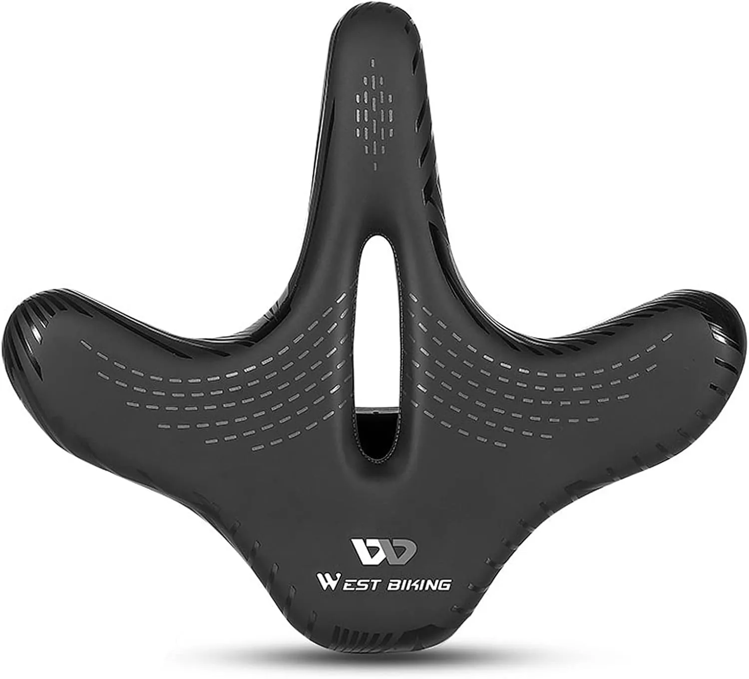 Lixada Wide Bike Saddle Comfortable Mountain Bicycle Cushion Pad Waterproof Cycle Seat Saddle for Men Women Road Mountain Bike
