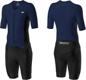 Logas Men‘s Triathlon Suit Trisuit Race Skinsuit Cycling Speed Suit Swimskin Bike Swim Run