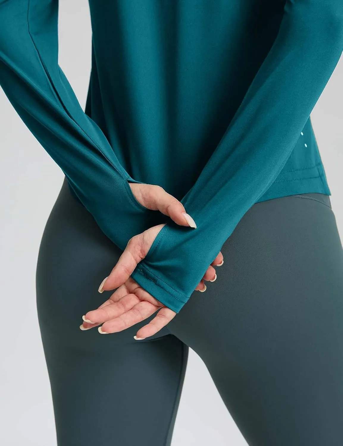 Long Sleeve Workout Tops for Women Lightweight Running Shirts Quick Dry Athletic Shirts Active Exercise