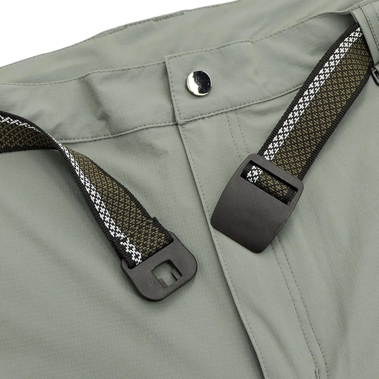 LONGBIDA Men's Hiking Pants Quick Dry Lightweight Waterproof Fishing Camping Cargo Work Pants with Belt
