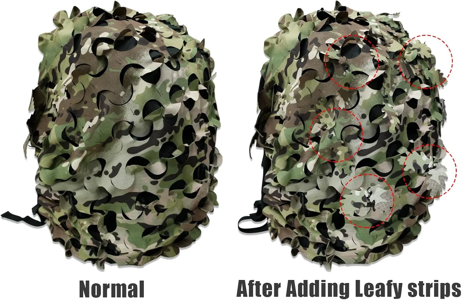 LOOGU Tactical Backpack Cover, Breathable Mesh Camo Camouflage Pack Cover Great for Tactical Military Gear Combat (Backpack Not Included)