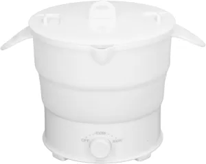 Luqeeg 800W | 1.2L Portable Foldable | Electric Cooker Pot for Dormitory, Camping, Office, Travel