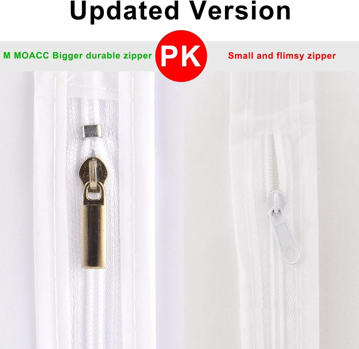 M MOACC Hanging Garment Bag Lightweight Suit Bags Dust-Proof with Zipper for Closet Storage and Travel
