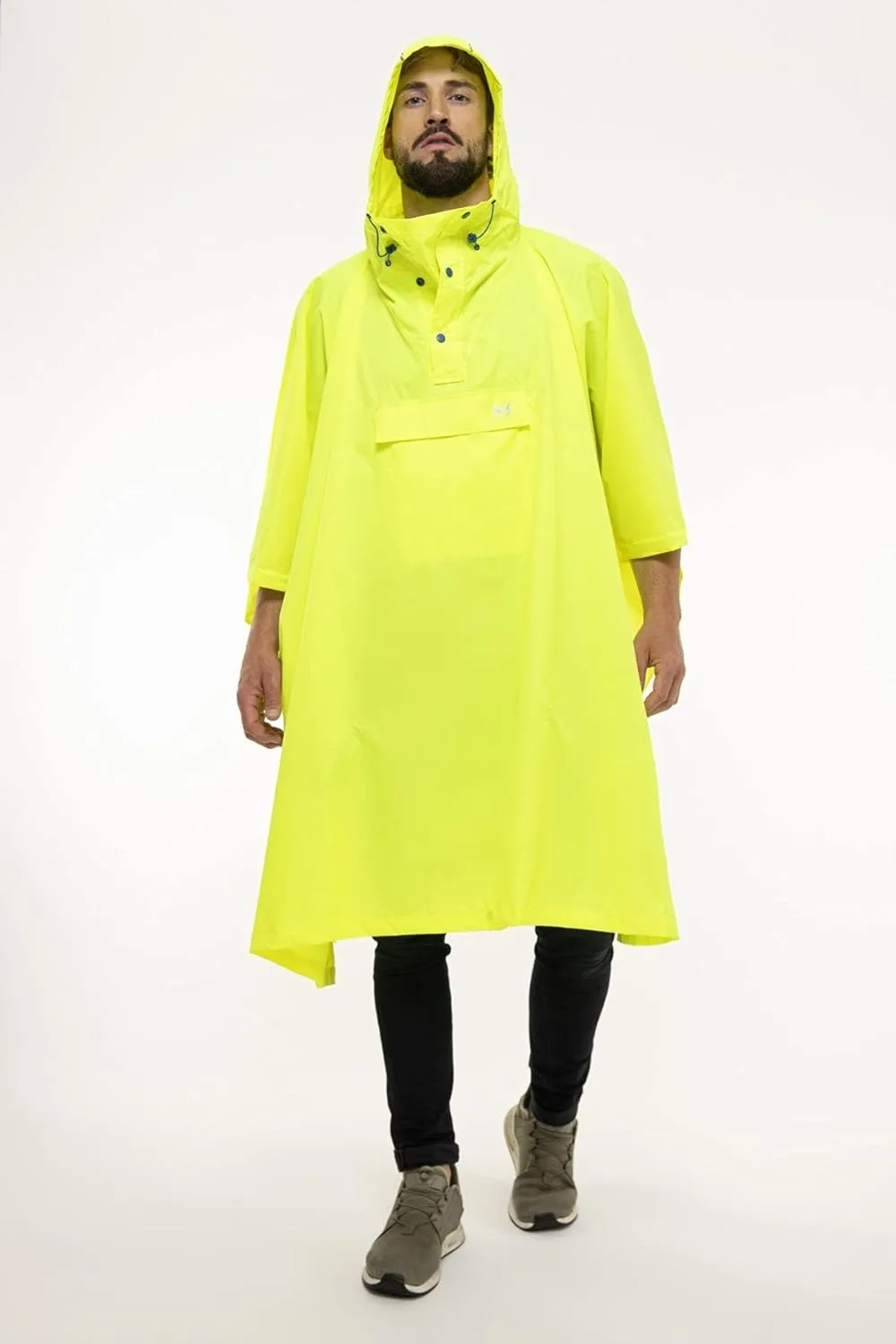 Mac in a Sac Poncho - Packable Waterproof Rain Ponchos For Men & Women - Adult Rain Poncho With Hood - Windproof & Breathable
