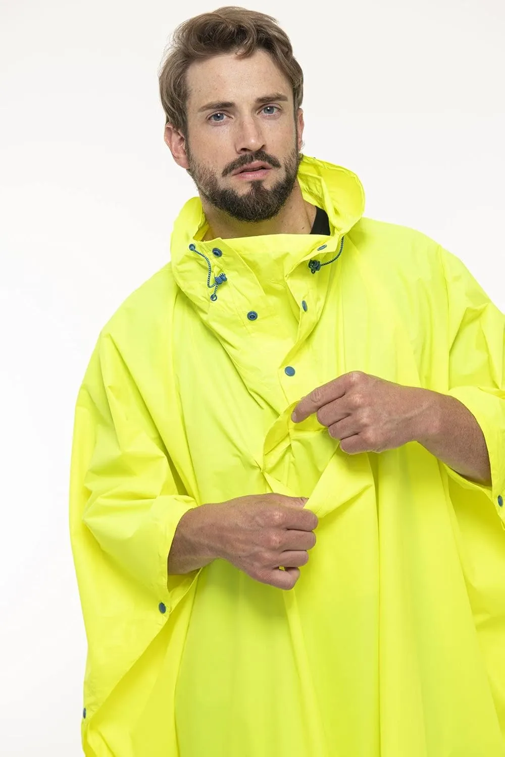Mac in a Sac Poncho - Packable Waterproof Rain Ponchos For Men & Women - Adult Rain Poncho With Hood - Windproof & Breathable