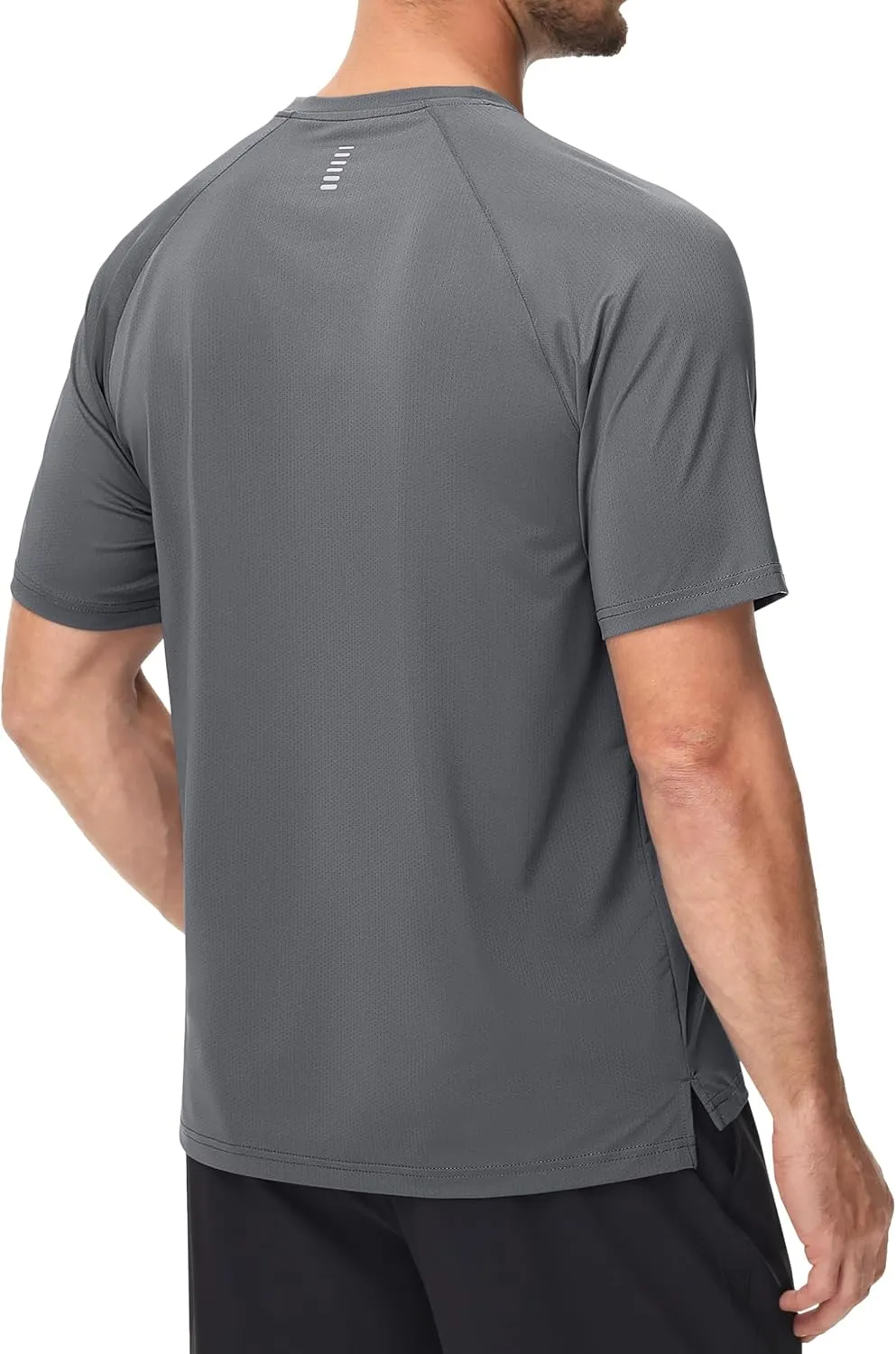 MAGCOMSEN Men's Dry Fit Shirts Mesh Short Sleeve Athletic Lightweight Workout Performance Hiking Shirt