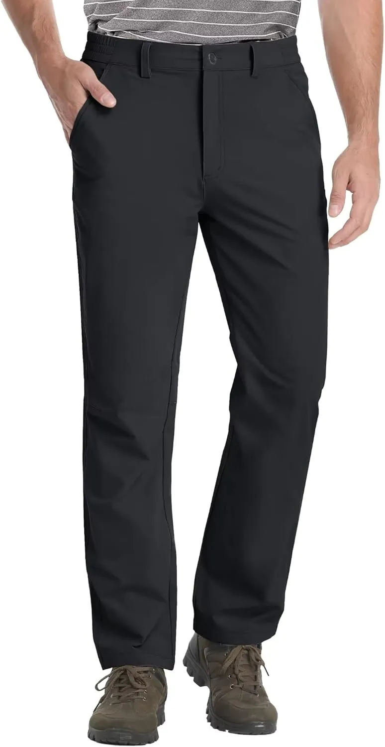 MAGCOMSEN Men's Golf Pants Stretch Fast Dry Lightweight Casual Hiking Pants with 3 Pockets