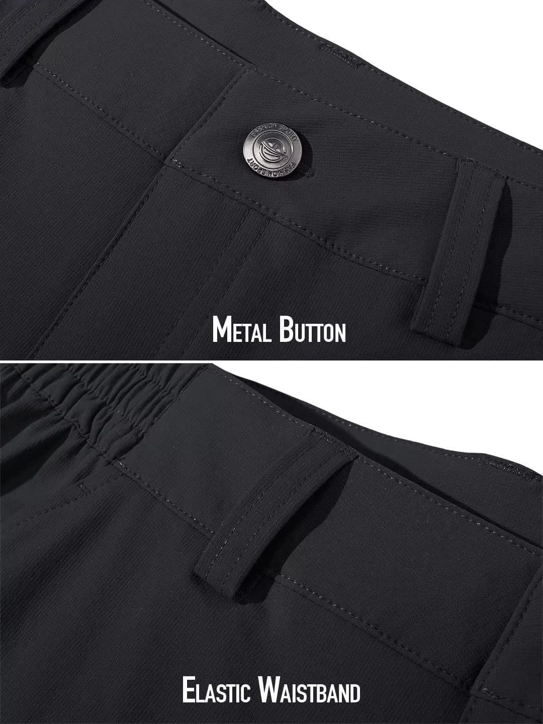 MAGCOMSEN Men's Golf Pants Stretch Fast Dry Lightweight Casual Hiking Pants with 3 Pockets