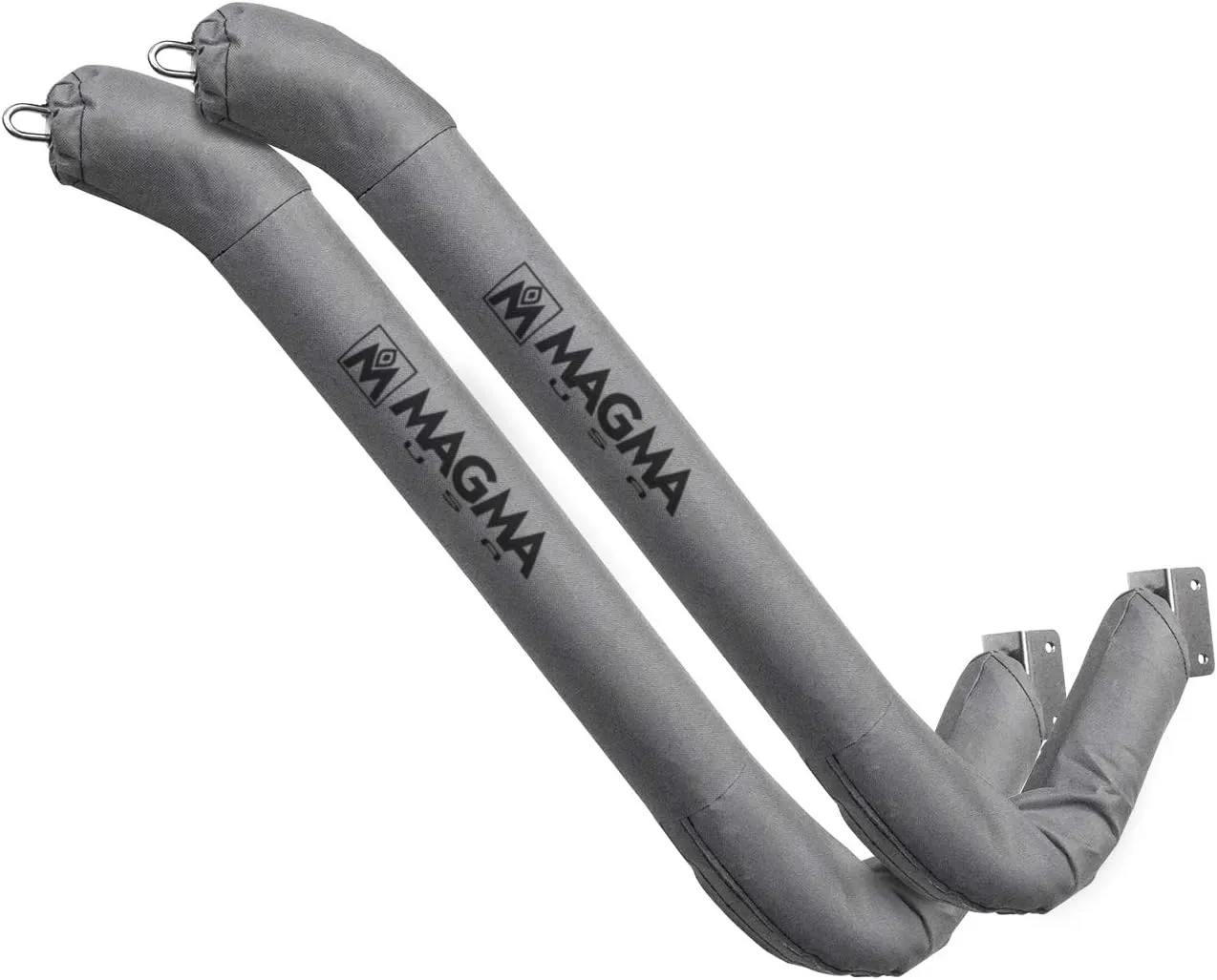 Magma Products, R10-1020 Angled Pair SUP Dock Mounted Rack System Storage Arm with Foam Pad, Polished Stainless Steel