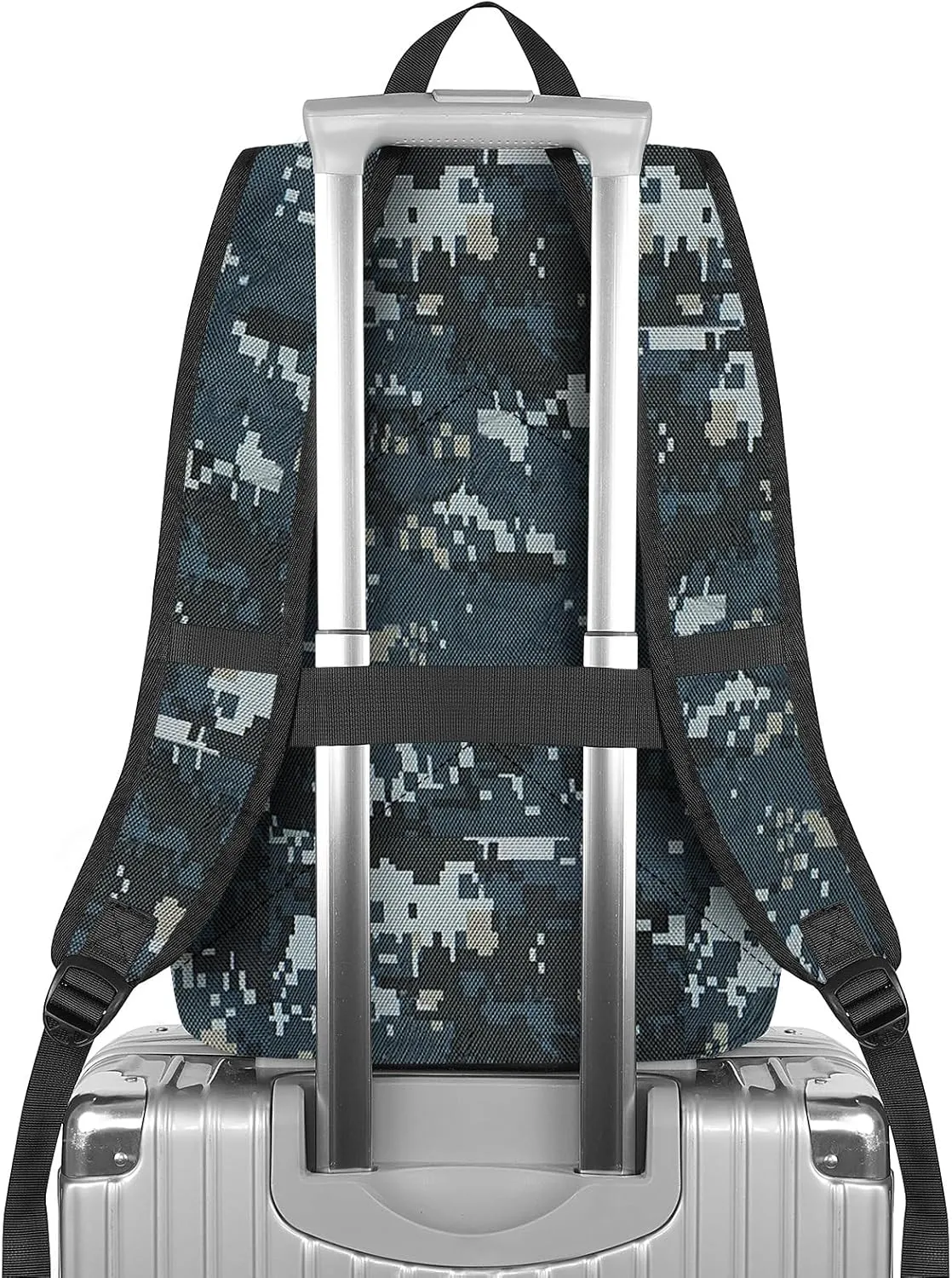 Mancro Camouflage Travel Laptop Backpack, Lightweight Laptop Bag with USB Charging Port and Lock, Anti Theft Camo Daypack for Men Women fit 15.6 Inch Laptop & Computer, Camouflage