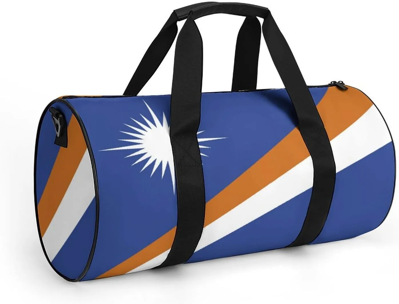 Marshall Lslands Flag Waterproof Sports Duffel Bag Dry Wet Separation for Gym Beach Travel