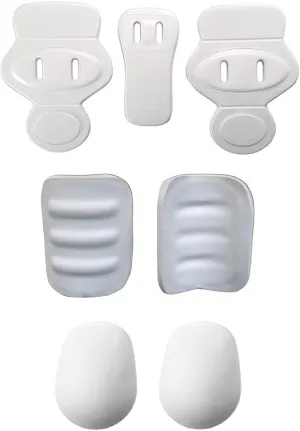Martin Sports Youth Football 7 Piece Slotted Pad Set - 2 Knee, 2 Thigh, 2 Hip Pads & 1 Tail Pad
