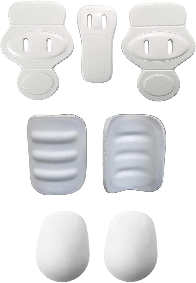 Martin Sports Youth Football 7 Piece Slotted Pad Set - 2 Knee, 2 Thigh, 2 Hip Pads & 1 Tail Pad