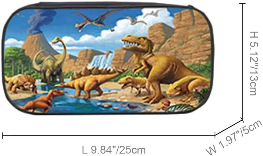 MATMO Dinosaur Backpack and Lunch Bag Set for Boys, Pencil Case
