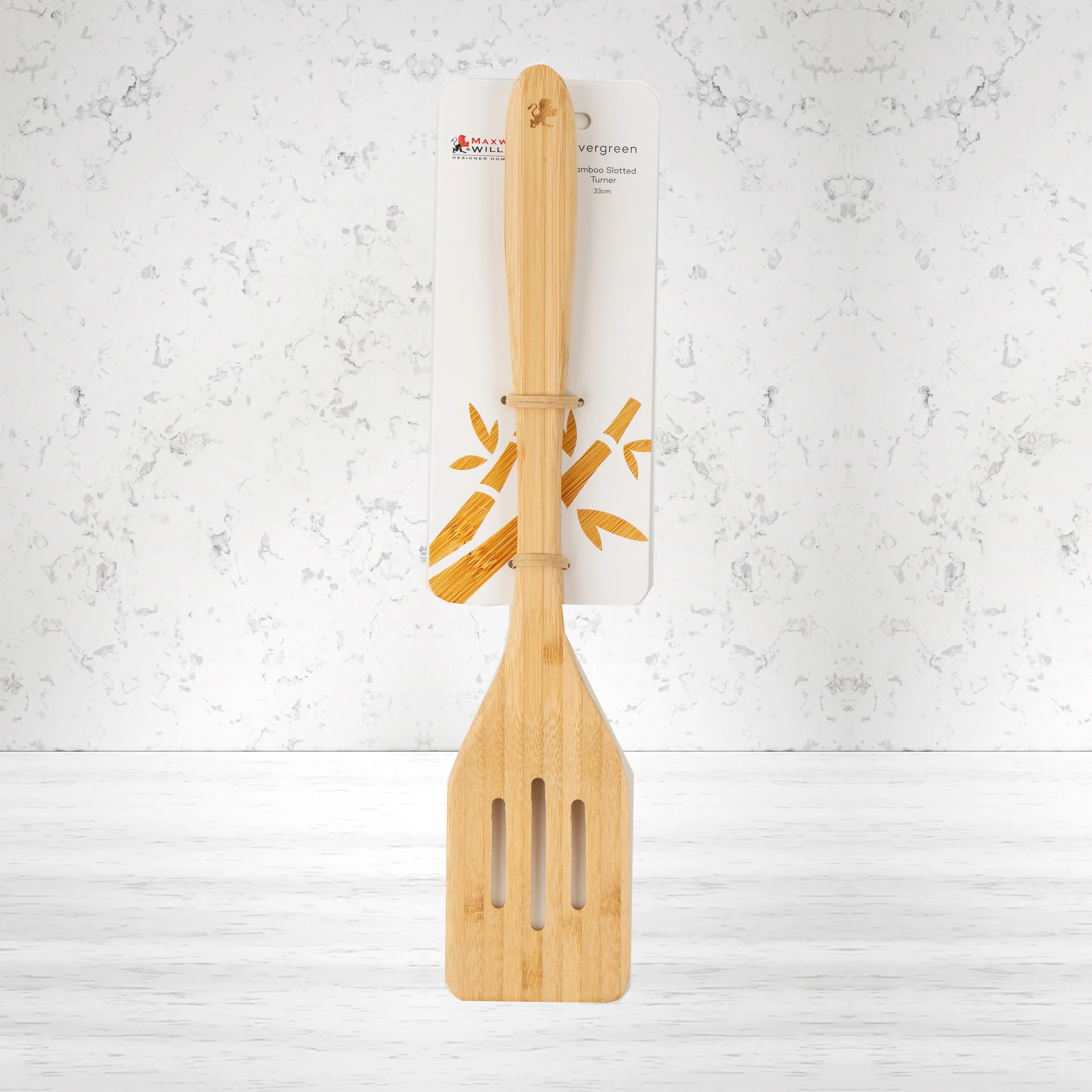 Maxwell and Williams Evergreen Bamboo Slotted Turner 33 cm