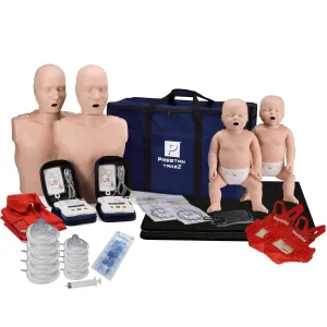 MCR Medical Prestan Take2 CPR Manikin & UltraTrainer Kit with Feedback (2-Adult, 2-Infant, 2-UltraTrainers), Adjustable Training Masks, and Accessories