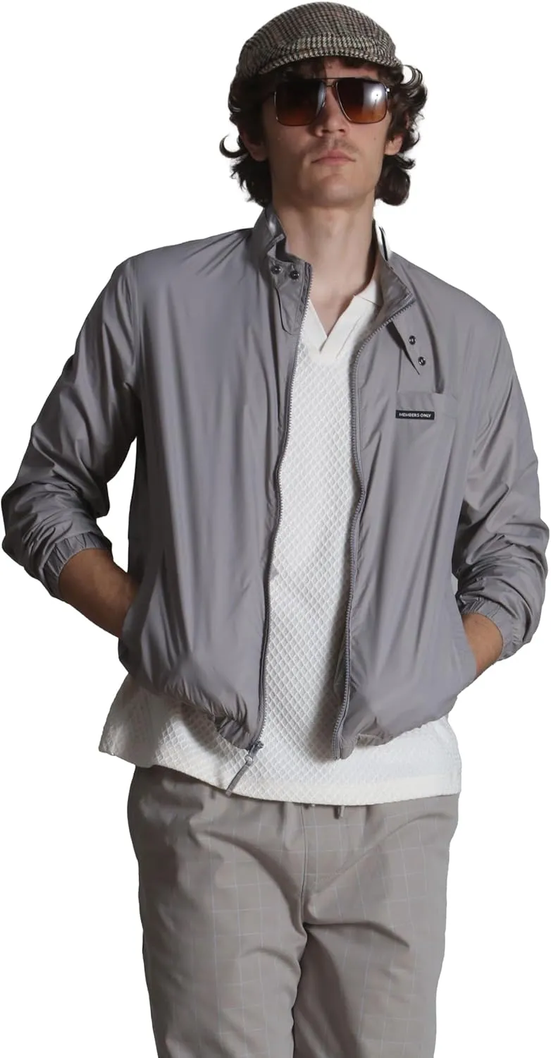 Members Only Men’s Windbreaker Packable Jacket, Waterproof Rain Jacket Men Lightweight for Golf Cycling Fishing Hiking Gear