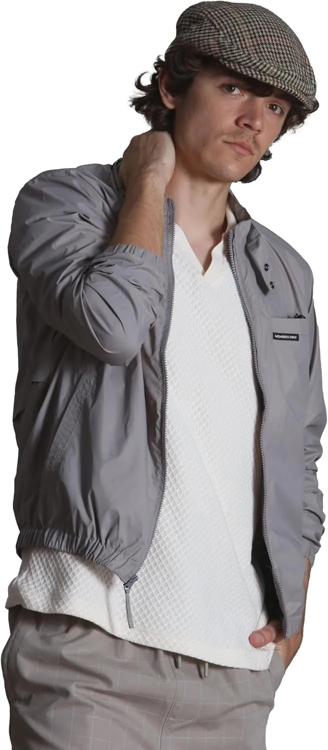 Members Only Men’s Windbreaker Packable Jacket, Waterproof Rain Jacket Men Lightweight for Golf Cycling Fishing Hiking Gear