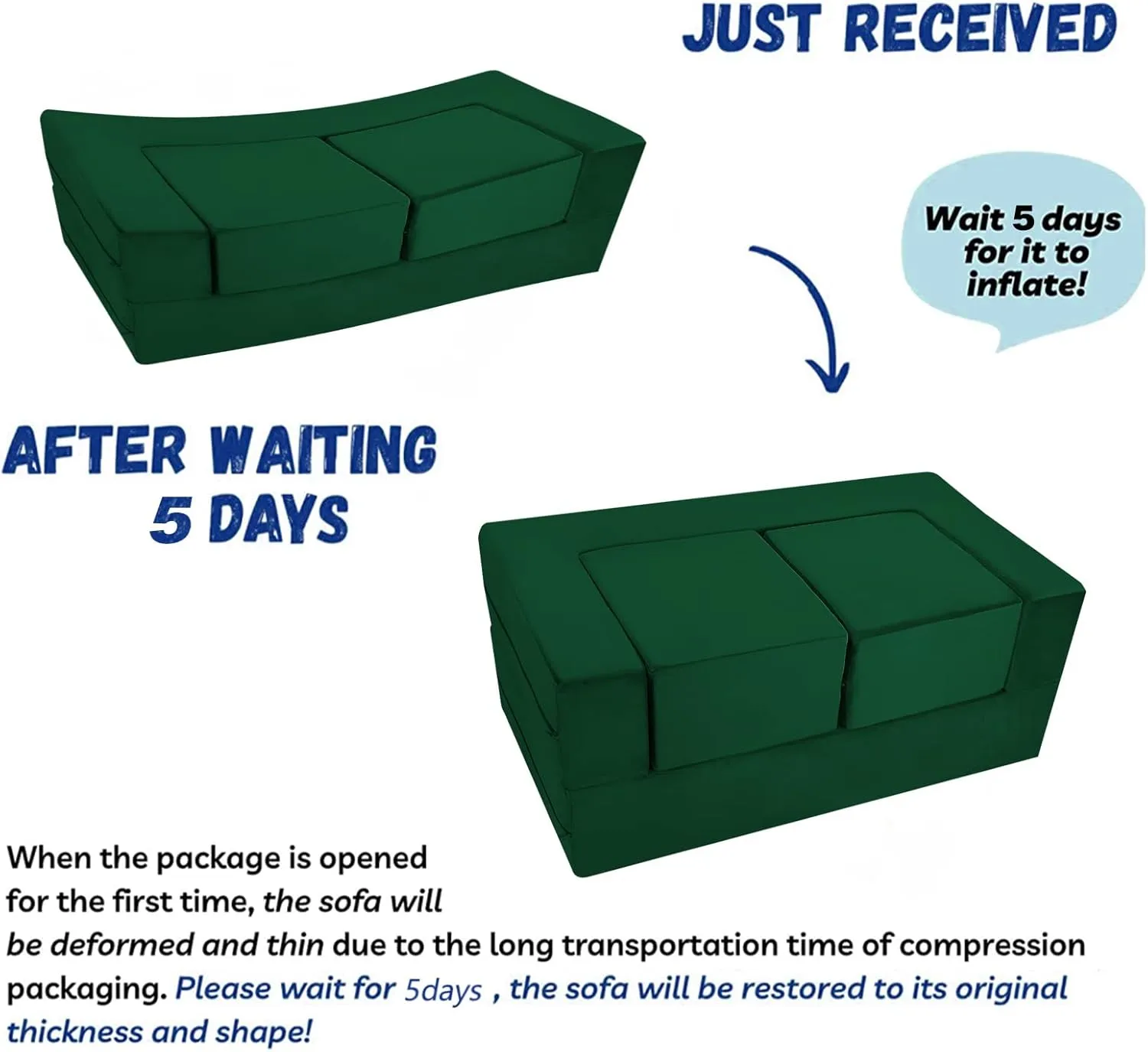 MeMoreCool Modular Kids Play Couch Sofa – Green Convertible Toddler Couch, Fold-Out Plush Foam Chair for Children’s Playroom