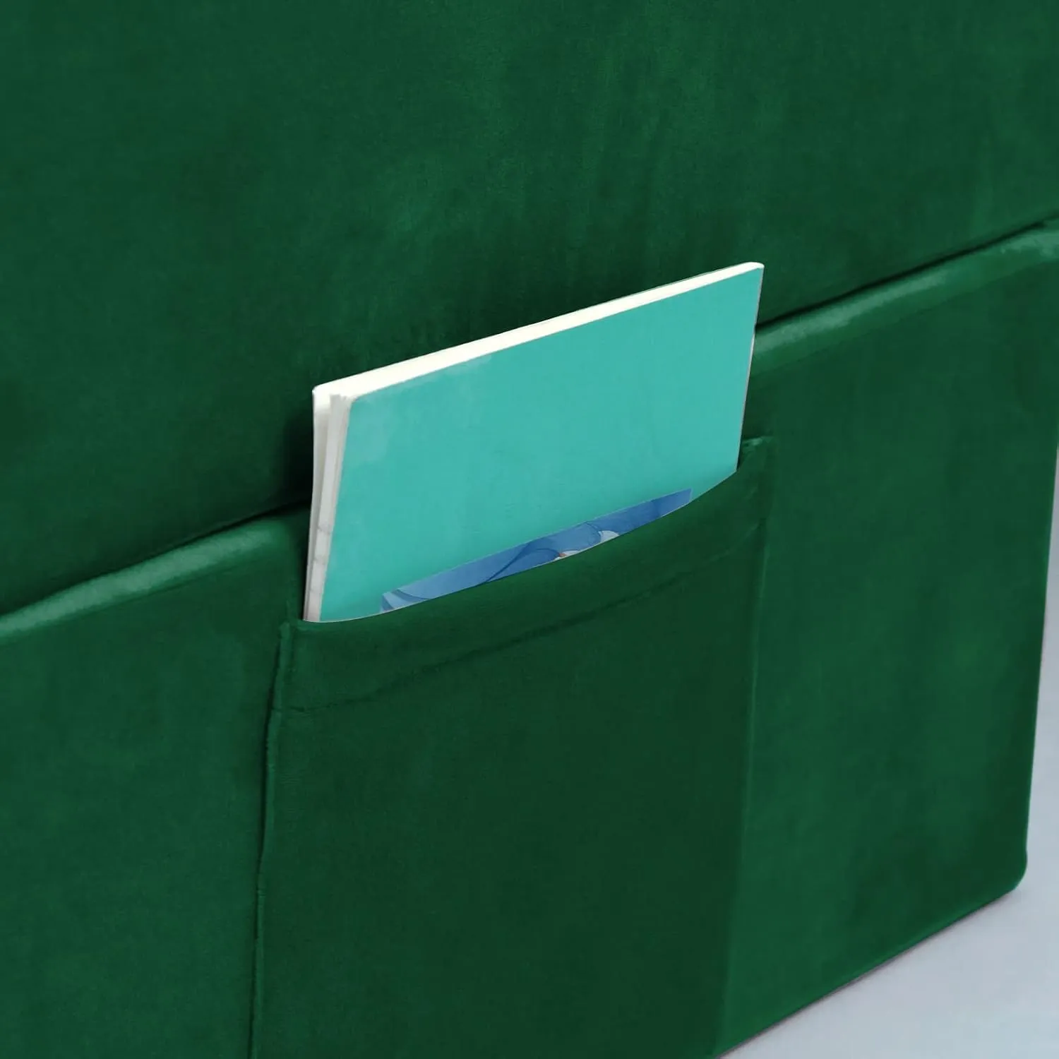 MeMoreCool Modular Kids Play Couch Sofa – Green Convertible Toddler Couch, Fold-Out Plush Foam Chair for Children’s Playroom