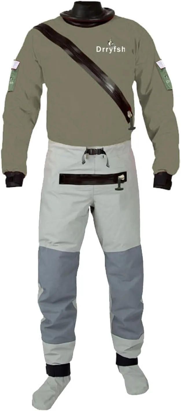 Mens Dry Suit Lightweight Drysuits for Paddling Fishing Boating Canoeing Rafting Touring Sailing