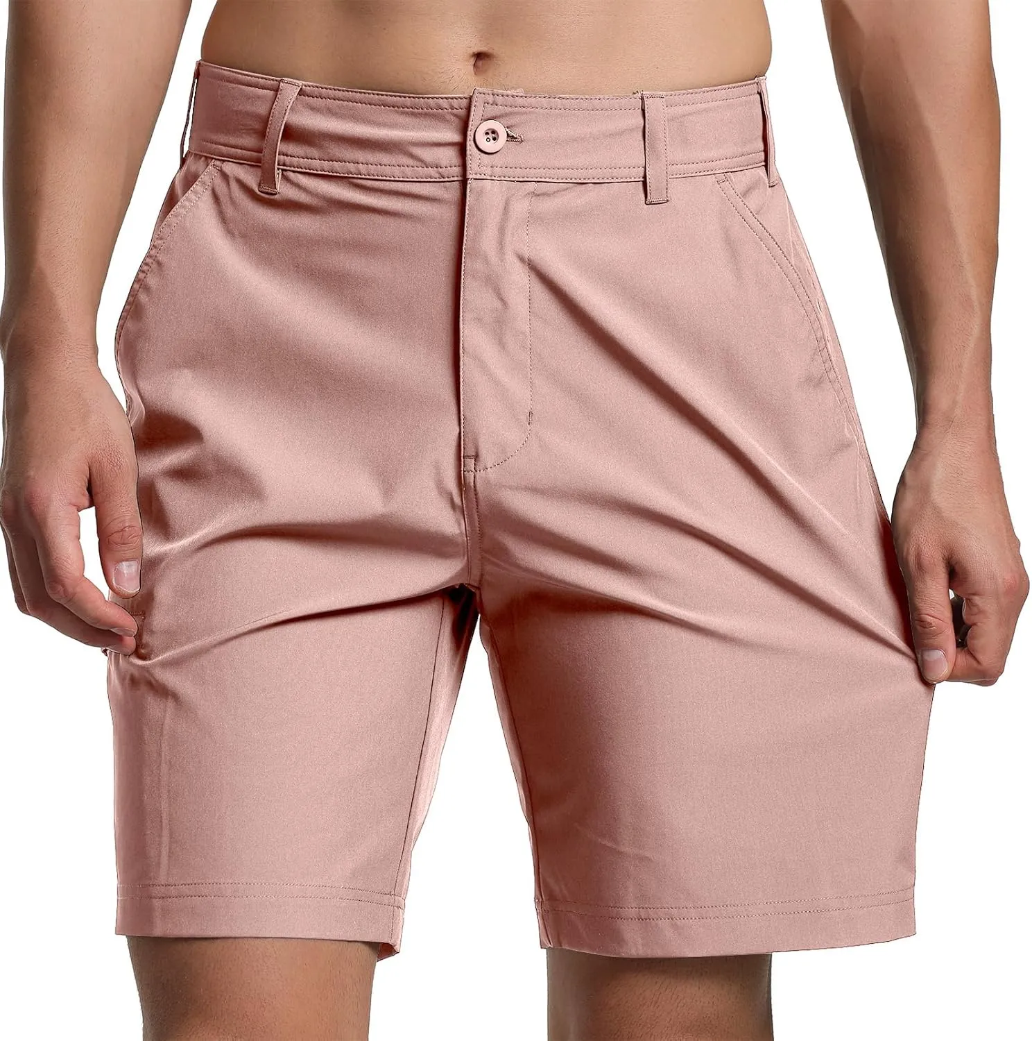 Men's Golf Shorts Quick Dry Lightweight Stretch Casual Shorts for Outdoor Hiking