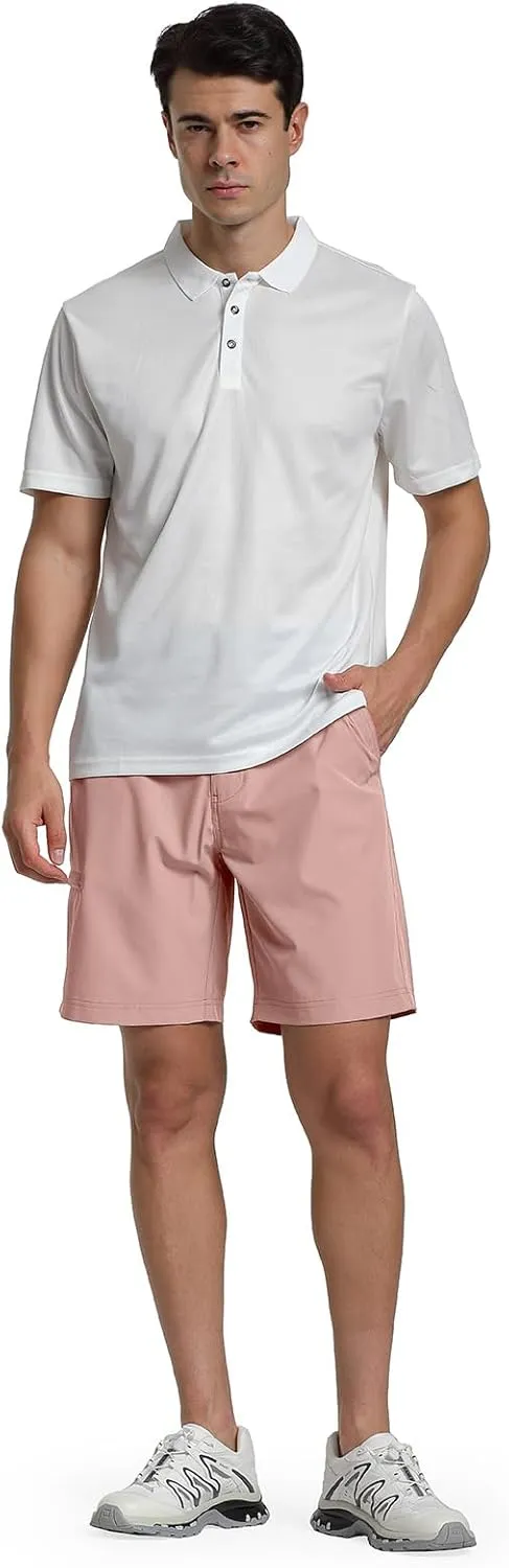 Men's Golf Shorts Quick Dry Lightweight Stretch Casual Shorts for Outdoor Hiking