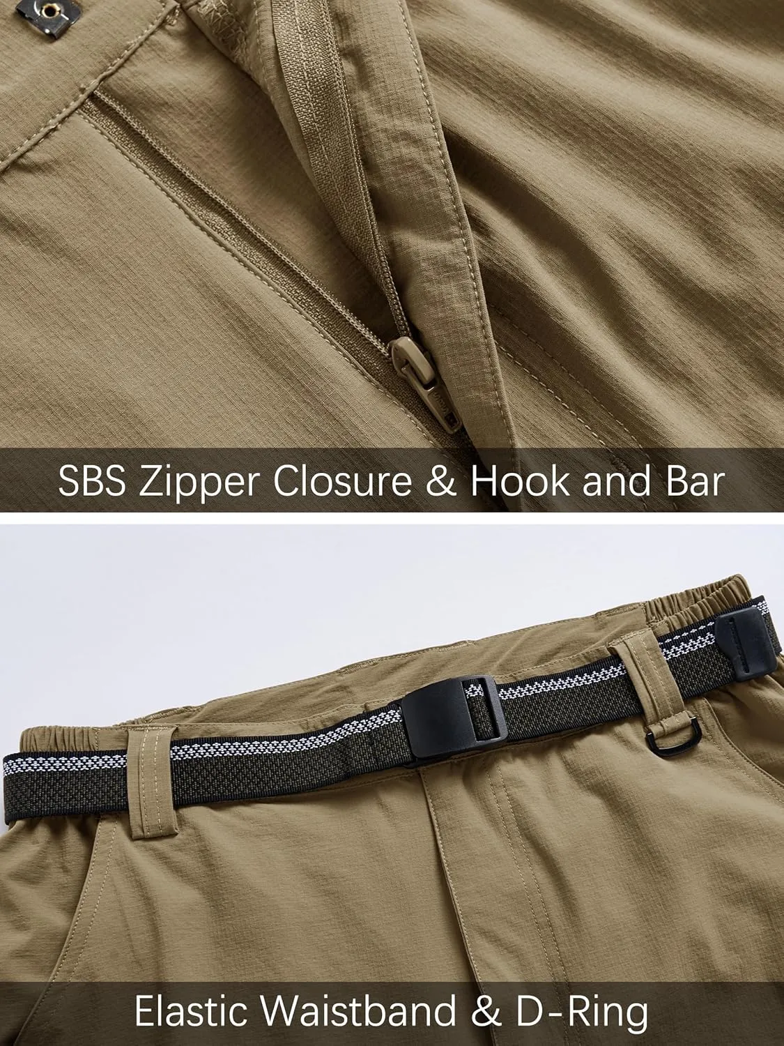 Men's Hiking Cargo Work Pants Lightweight Waterproof Quick Dry Camping Fishing Travel Outdoor Pants