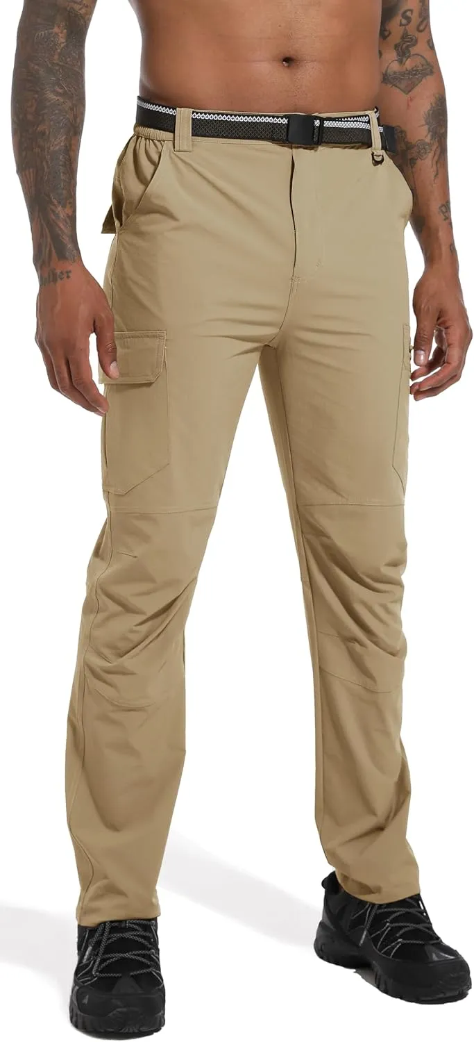 Men's Hiking Cargo Work Pants Lightweight Waterproof Quick Dry Camping Fishing Travel Outdoor Pants