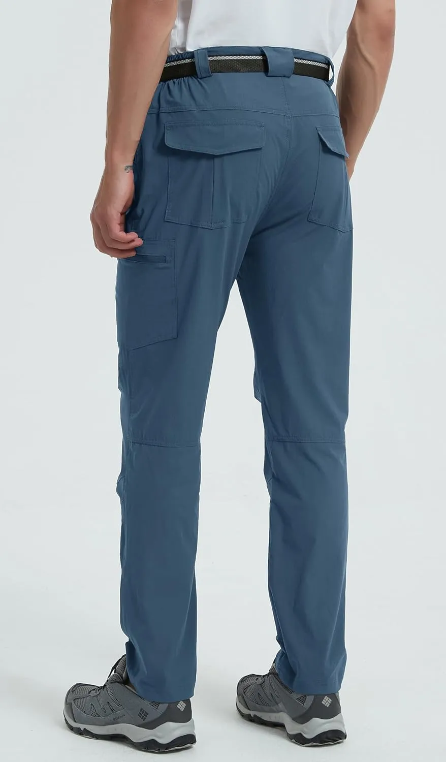 Men's Hiking Tactical Cargo Work Pants Quick Dry Waterproof Lightweight Travel Fishing Camping Outdoor Pants