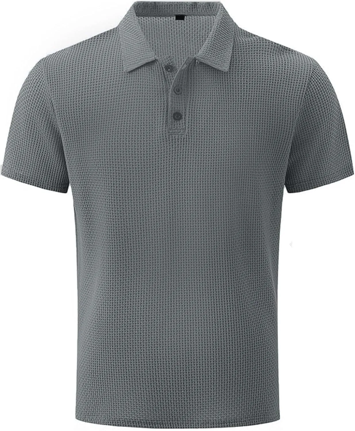 Mens Jacquard Polo Shirts Lightweight Stretch Short Sleeve Polos Dressy Casual Quick Dry Lightweight Trendy Outfits